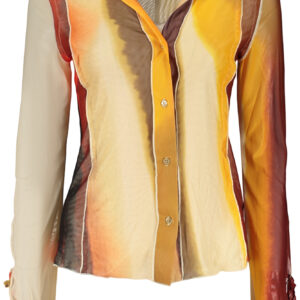 DESIGUAL WOMEN'S LONG-SLEEVED SHIRT, BEIGE