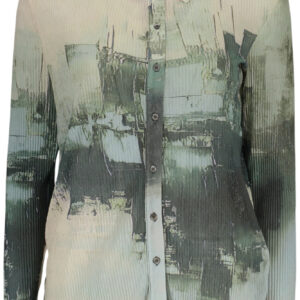 DESIGUAL WOMEN'S LONG-SLEEVED SHIRT, GREEN