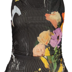DESIGUAL WOMEN'S BLACK TANK TOP