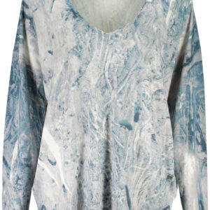 DESIGUAL WOMEN'S BLUE SWEATER