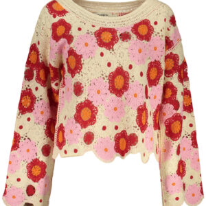 DESIGUAL WOMEN'S BEIGE SWEATER