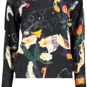 DESIGUAL WOMEN'S BLACK SWEATER
