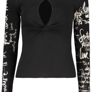 DESIGUAL WOMEN'S BLACK SWEATER