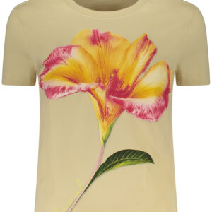 DESIGUAL WOMEN'S SHORT-SLEEVE T-SHIRT BEIGE