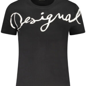DESIGUAL WOMEN'S SHORT-SLEEVE T-SHIRT BLACK
