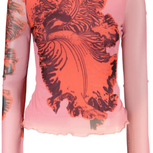 DESIGUAL WOMEN'S PINK LONG-SLEEVE T-SHIRT