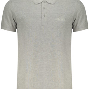 ELLESSE MEN'S SHORT-SLEEVE POLO SHIRT, GREY