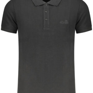ELLESSE MEN'S SHORT-SLEEVE POLO SHIRT BLACK