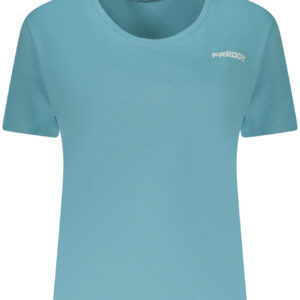 FREDDY WOMEN'S SHORT-SLEEVED T-SHIRT, BLUE