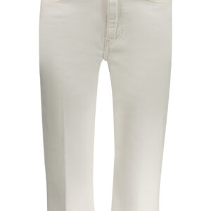 GUESS JEANS WOMEN'S WHITE JEANS CAPER