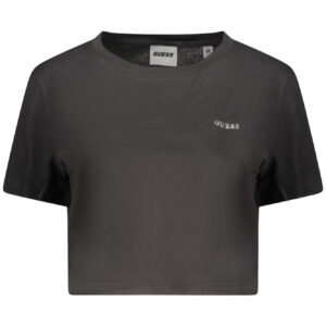 GUESS JEANS WOMEN'S SHORT-SLEEVED T-SHIRT BLACK