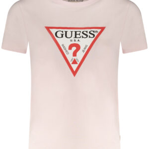 GUESS JEANS WOMEN'S SHORT SLEEVE T-SHIRT PINK