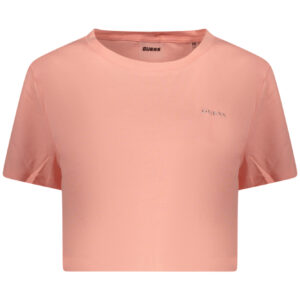 GUESS JEANS WOMEN'S SHORT SLEEVE T-SHIRT PINK