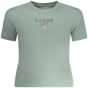 GUESS JEANS GREEN WOMEN'S SHORT SLEEVE T-SHIRT