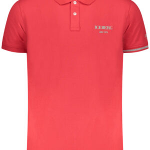 ICEBERG MEN'S SHORT-SLEEVED POLO SHIRT, RED