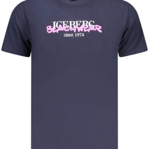 ICEBERG MEN'S SHORT-SLEEVED T-SHIRT, BLUE