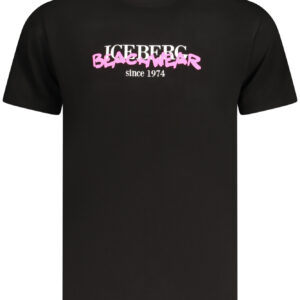 ICEBERG MEN'S SHORT-SLEEVED T-SHIRT BLACK