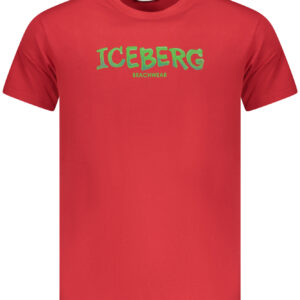 ICEBERG MEN'S SHORT-SLEEVED T-SHIRT, RED