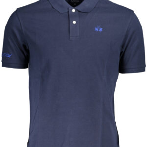 LA MARTINA MEN'S SHORT SLEEVE POLO BLUE
