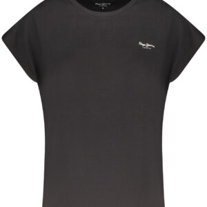 PEPE JEANS WOMEN'S SHORT-SLEEVE T-SHIRT BLACK