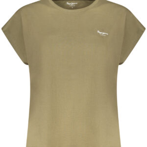 PEPE JEANS WOMEN'S SHORT-SLEEVED T-SHIRT, GREEN