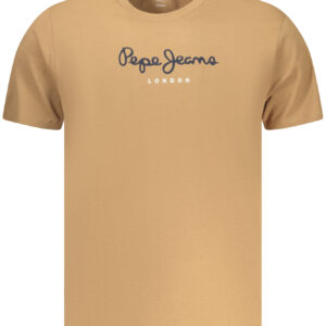PEPE JEANS MEN'S SHORT-SLEEVE T-SHIRT, BROWN