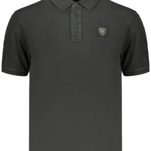 BLAUER APPAREL MEN'S SHORT-SLEEVE POLO SHIRT, BLACK