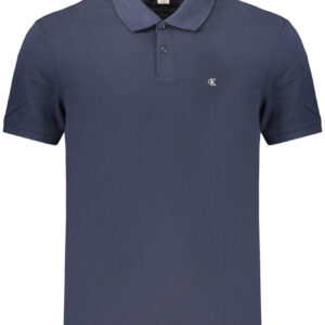 CALVIN KLEIN MEN'S SHORT-SLEEVE POLO SHIRT, BLUE