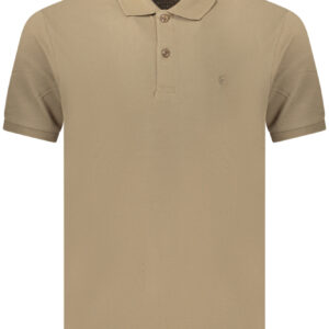 COVERI MOVING MEN'S SHORT-SLEEVE POLO SHIRT, BROWN