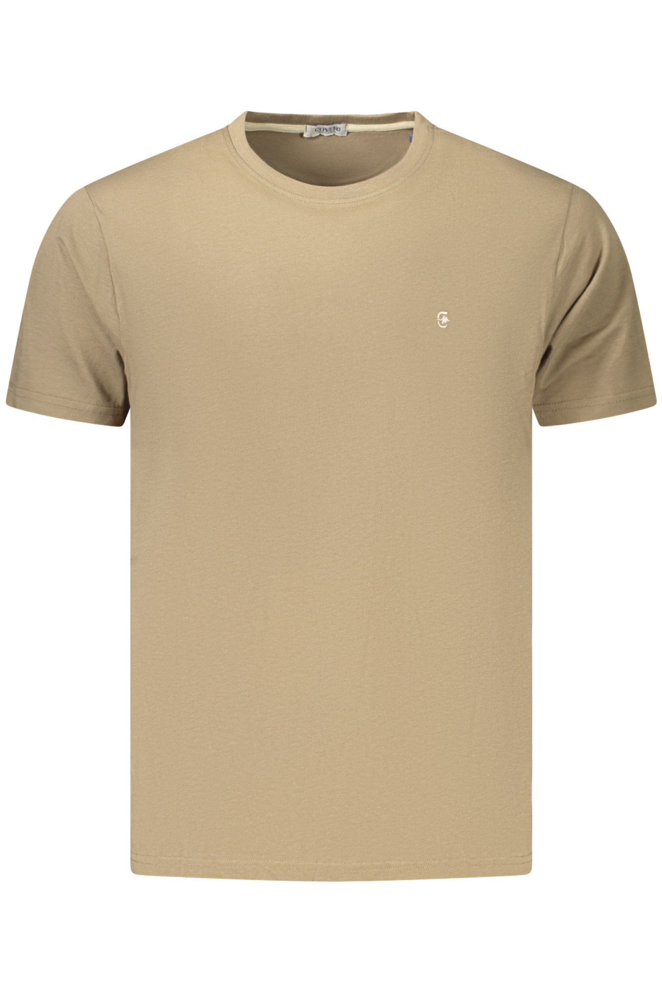 COVERI MOVING MEN'S SHORT-SLEEVE T-SHIRT BROWN