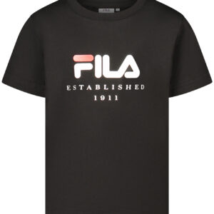 FILA SHORT-SLEEVED T-SHIRT FOR GIRLS, BLACK