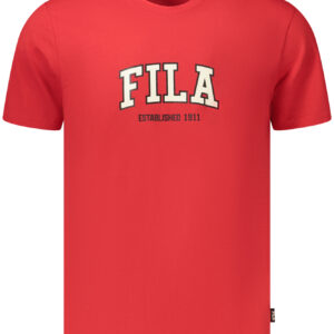 FILA MEN'S SHORT-SLEEVED T-SHIRT, RED