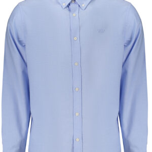 GUESS JEANS MEN'S LONG-SLEEVED SHIRT, BLUE