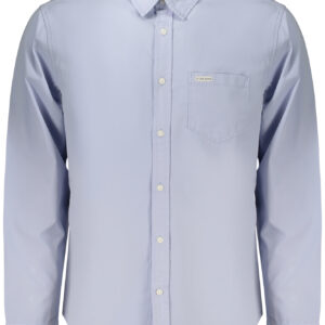 GUESS JEANS MEN'S LONG-SLEEVED SHIRT, BLUE