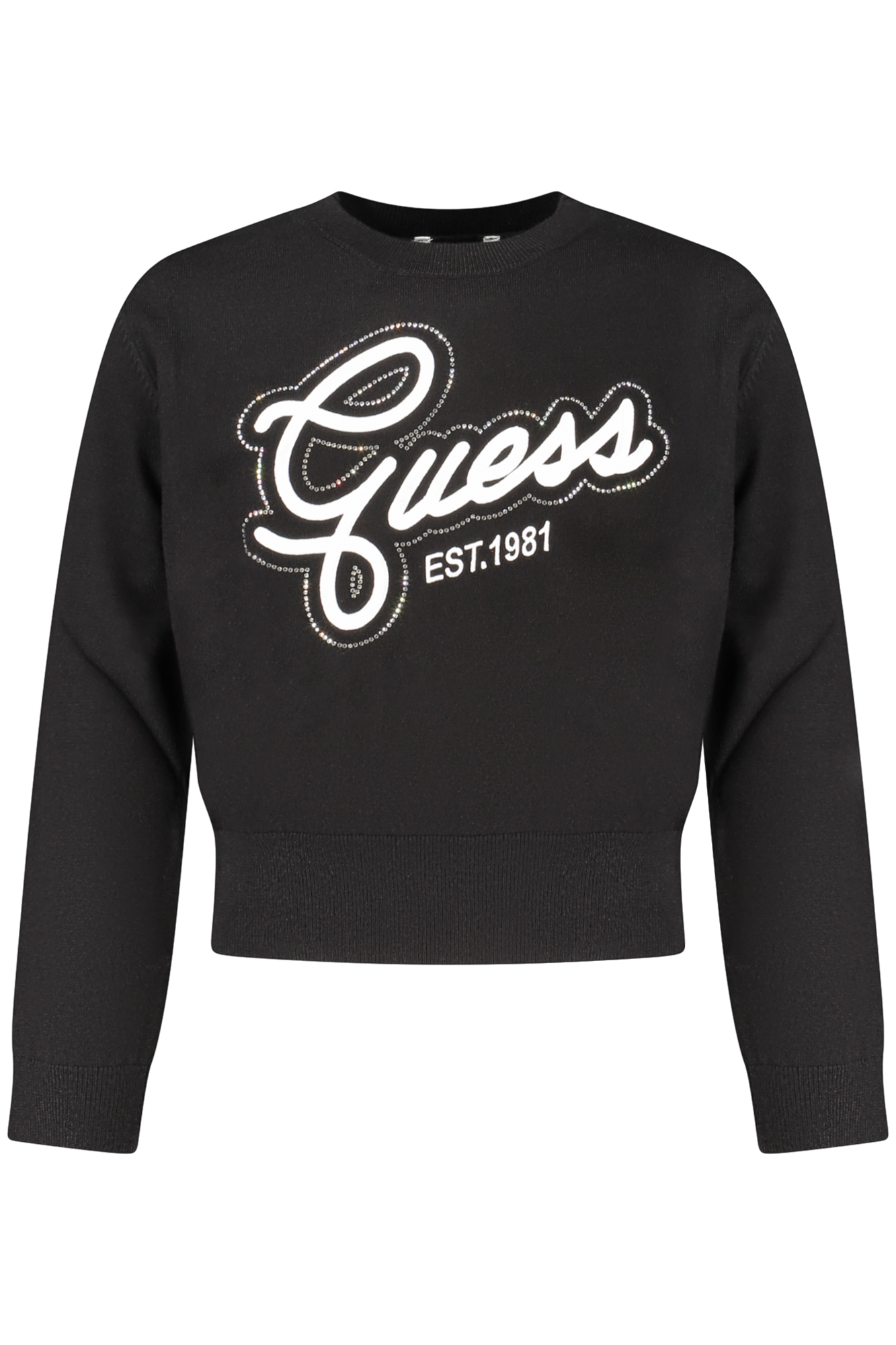 GUESS JEANS BLACK SWEATER FOR GIRLS