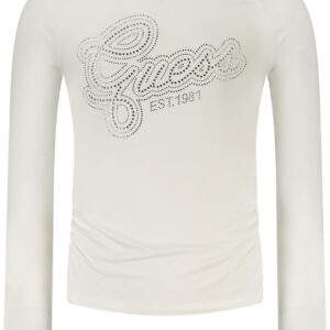 GUESS JEANS LONG-SLEEVED T-SHIRT FOR GIRLS, WHITE