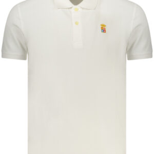 Navy Men's Short-Sleeved Polo Shirt, White