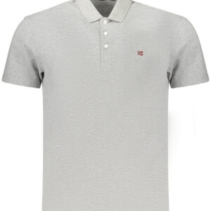 NAPAPIJRI MEN'S SHORT-SLEEVE POLO SHIRT, GREY