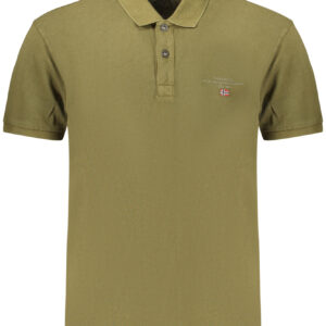 NAPAPIJRI MEN'S SHORT-SLEEVE POLO SHIRT, GREEN