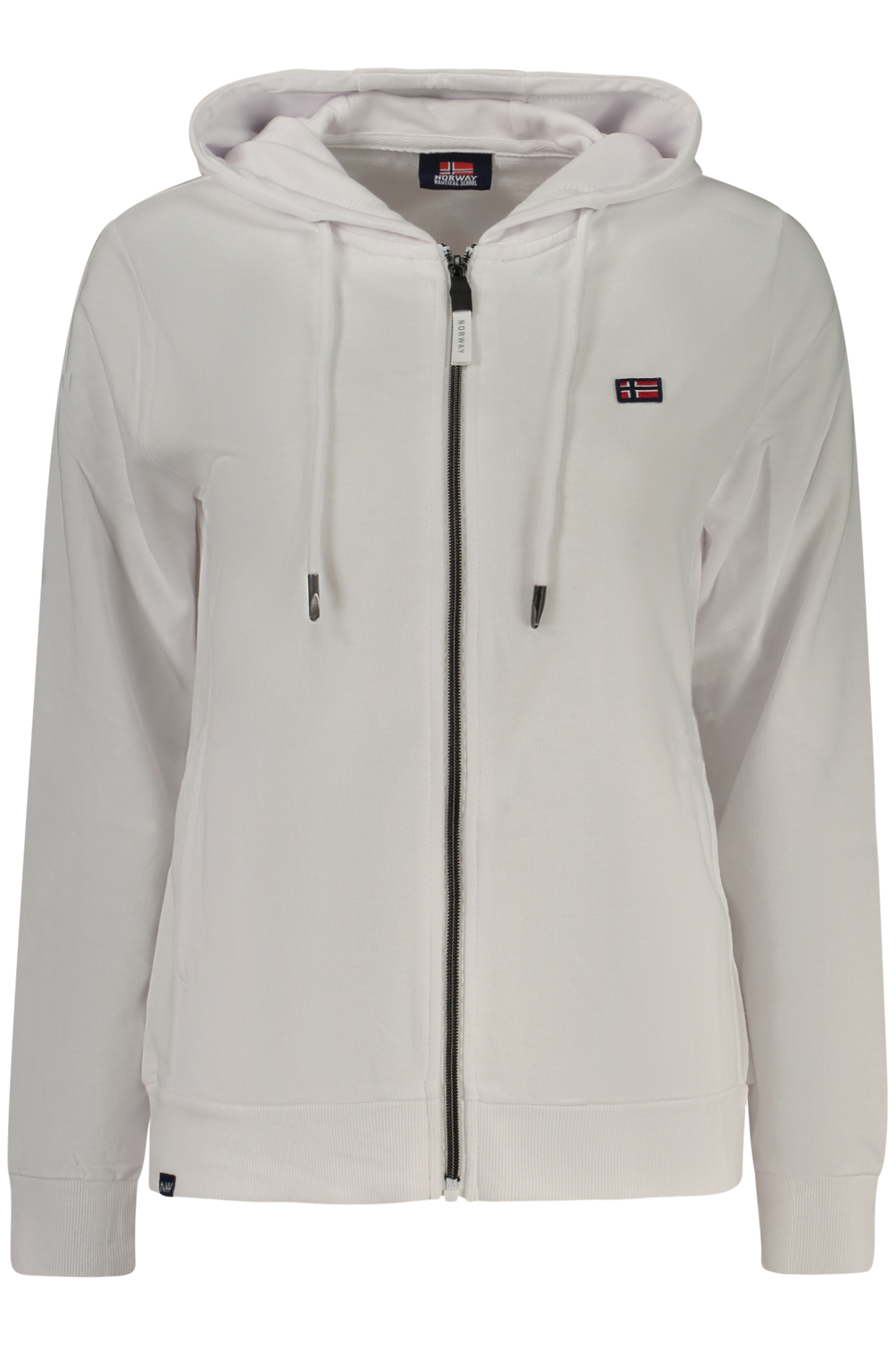 NORWAY 1963 WOMEN'S WHITE ZIP-UP SWEATSHIRT