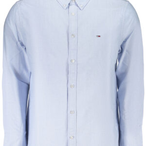 TOMMY HILFIGER MEN'S LONG-SLEEVED SHIRT, BLUE
