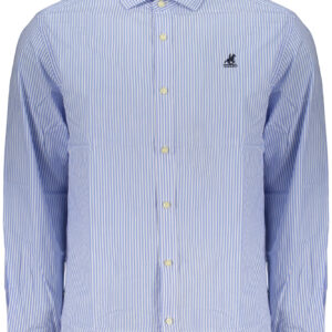 US GRAND MEN'S LONG-SLEEVED SHIRT, BLUE