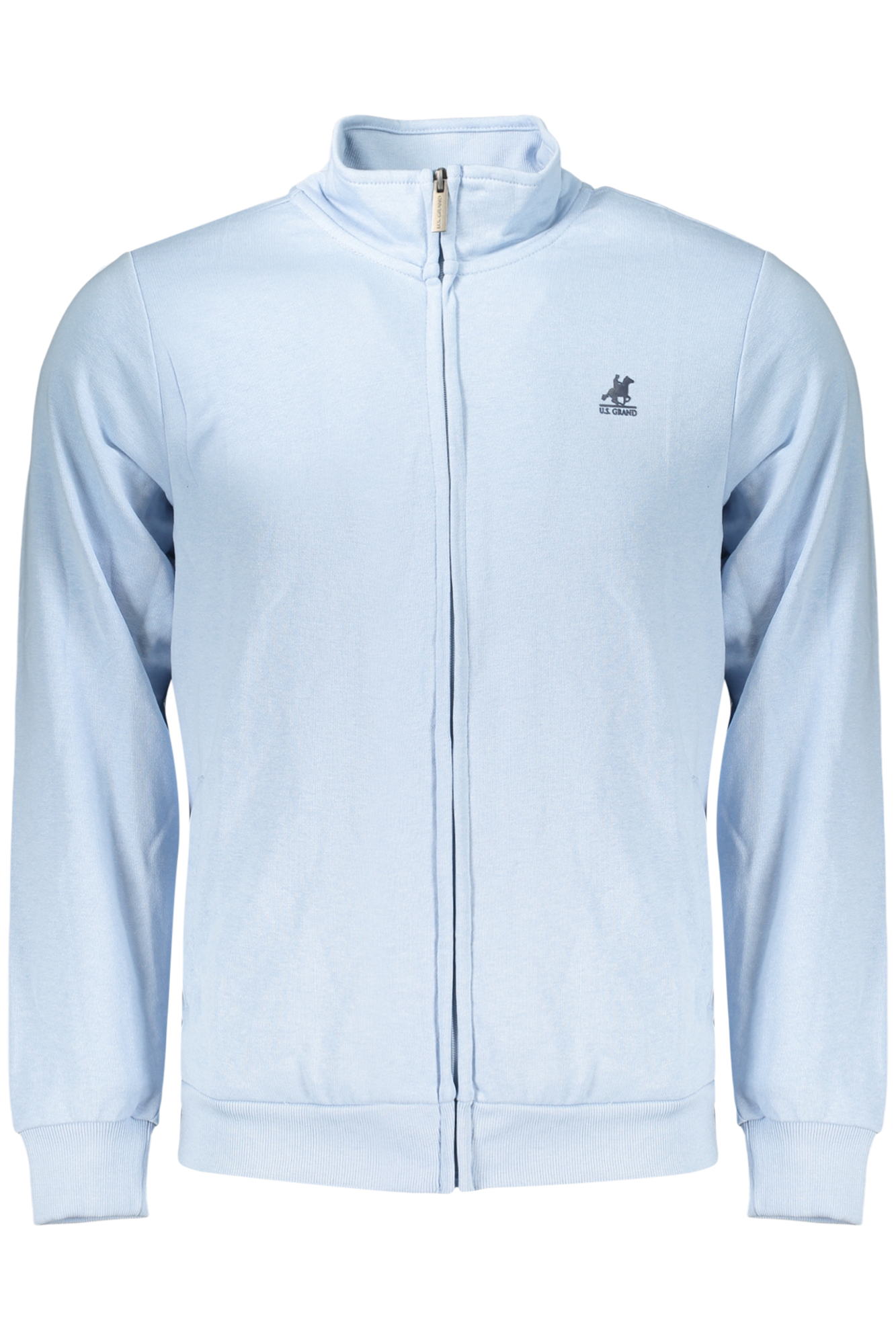 US GRAND MEN'S BLUE ZIP-UP SWEATSHIRT