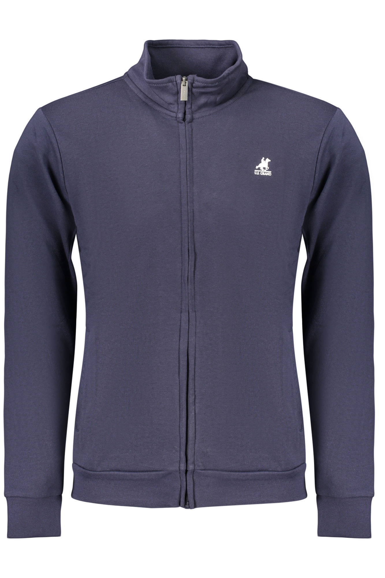 US GRAND MEN'S BLUE ZIP-UP SWEATSHIRT
