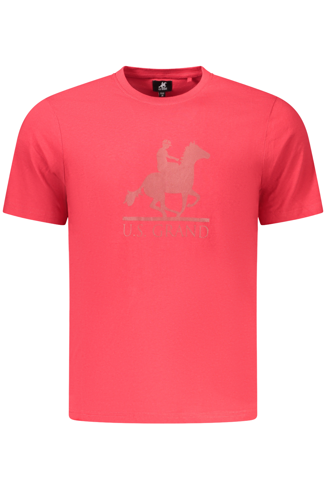 US GRAND MEN'S SHORT-SLEEVED RED T-SHIRT