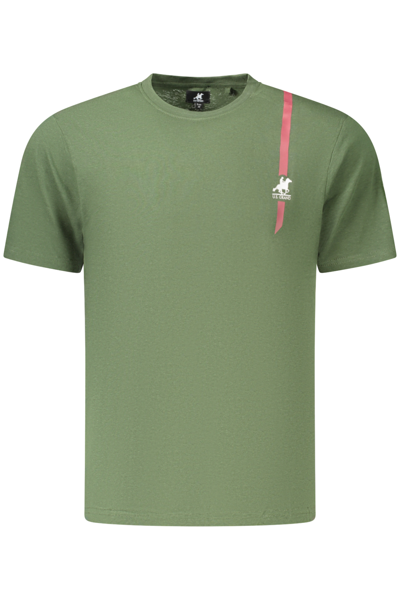 US GRAND MEN'S SHORT-SLEEVED GREEN T-SHIRT